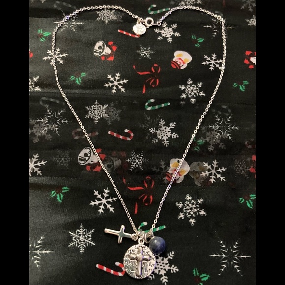 Love This Life: Faith, Hope & Love Charm Necklace - Picture 1 of 6